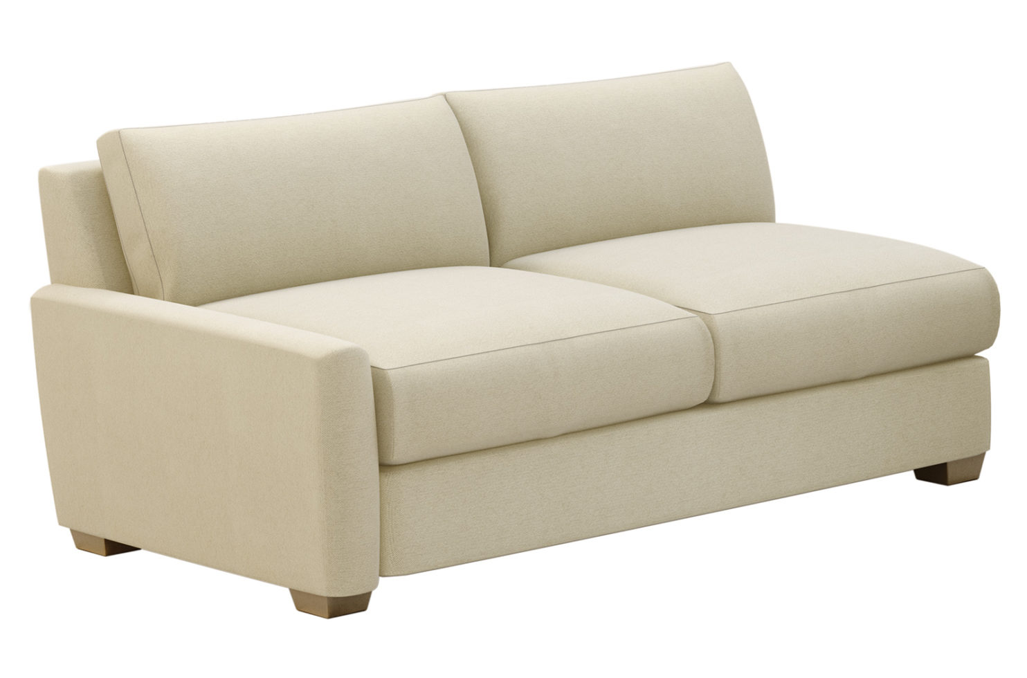 fizz imperial one arm apartment sofa 105FT004P2 SS LAF