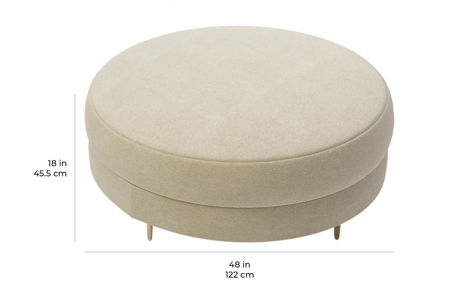 fizz mimosa ottoman 105FT003P2 OTT scale dims