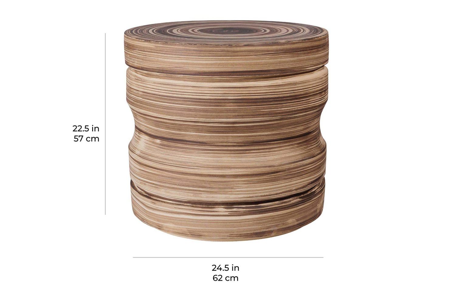 prov cer dune accent table scale dimensions